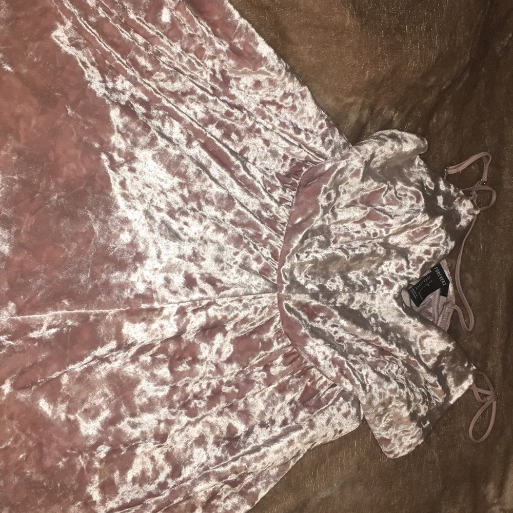 Forever 21 velvet romper